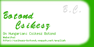 botond csikesz business card